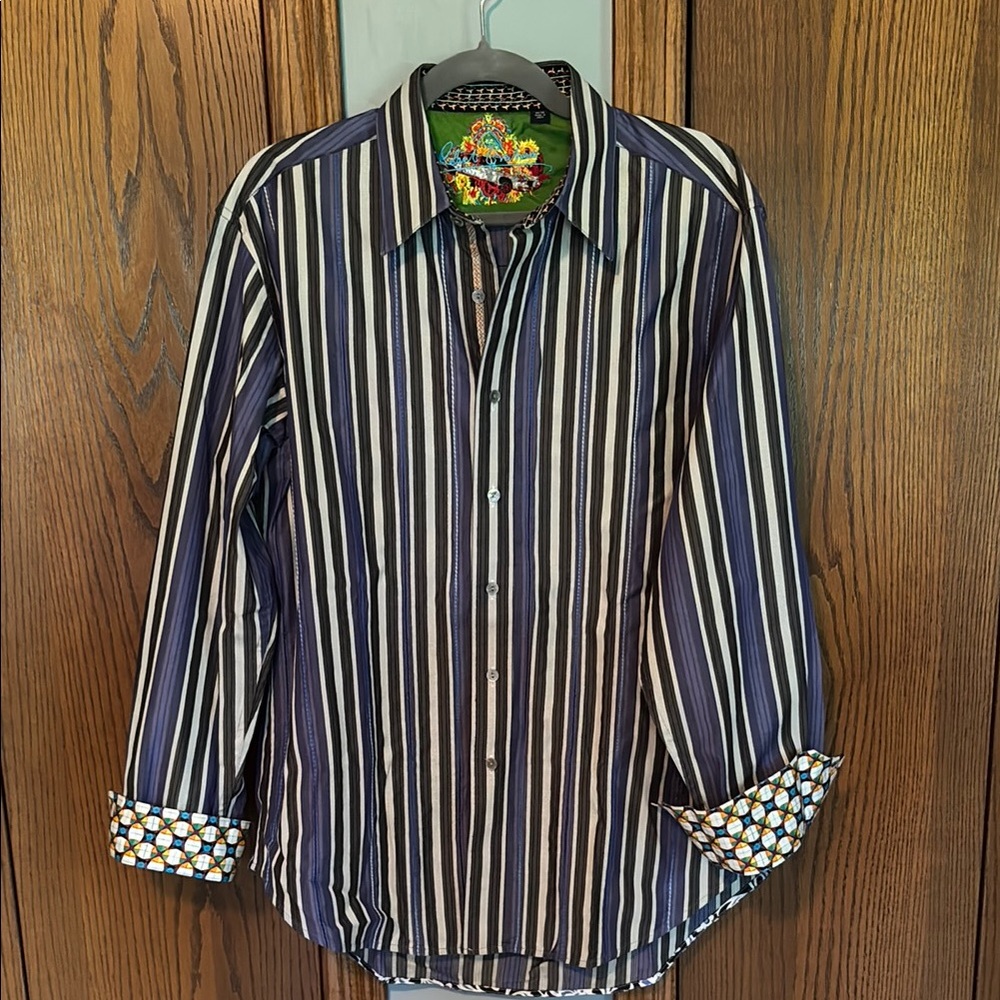 Robert Graham Multicolor Striped Button-Down Shirt